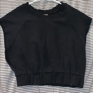 Sleeveless Cropped Sweatshirt